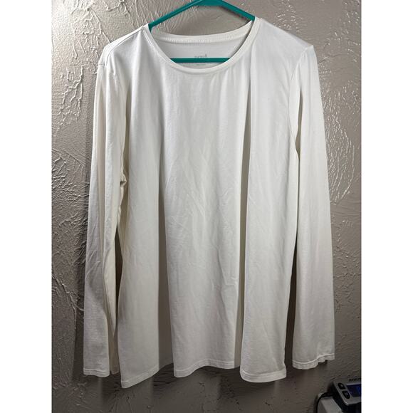J Jill Pure Jill Stretch Cotton Crew Neck Tee Pima Cotton Women’s Size Large - Picture 1 of 5
